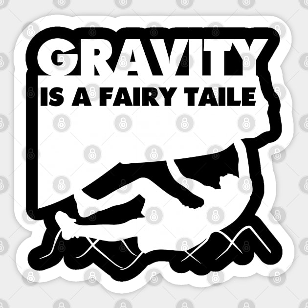 Gravity Is A Fairy Taile Rock Climbing Climber Sticker by tobzz